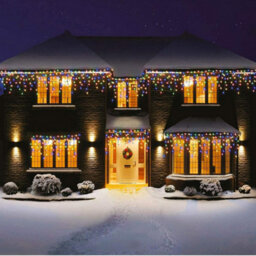 Spot On Dealz 360 Led Icicle Christmas 8 Functions Home Garden Indoor Snowing Lighting Decoration Ornament Indoor Festive Decor Multi Colour - thumbnail 7
