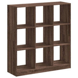 Berkfield Bookcase Brown Oak 102X32X108 Cm Engineered Wood - thumbnail 2