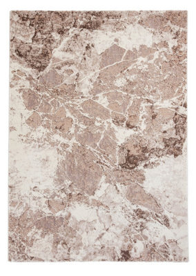 Beige/silver Abstract Rug, 1Cm Thickness Modern Rug, Stain-Resistant Rug For Living Room, & Dining Room-120Cm X 170Cm - image 1
