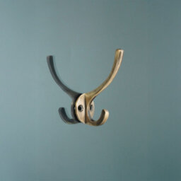 Spira Brass Brass Coat Hook - 87mm Antique - thumbnail 3