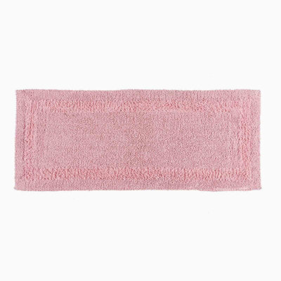 Homescapes Luxury Reversible Bath Mat Runner - Blush Pink - image 1