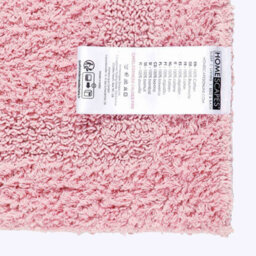 Homescapes Luxury Reversible Bath Mat Runner - Blush Pink - thumbnail 3