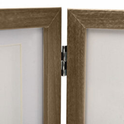 Berkfield Modern Trifold Photo Frame Collage Light Brown 28X18 Cm+2X - thumbnail 5