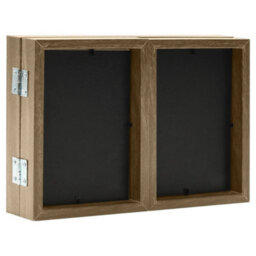 Berkfield Modern Trifold Photo Frame Collage Light Brown 28X18 Cm+2X - thumbnail 4