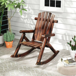 Outdoor Adirondack Rocking Chair Porch Rocker - thumbnail 3