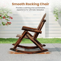 Outdoor Adirondack Rocking Chair Porch Rocker - thumbnail 6