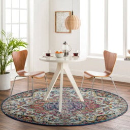 Mila Vintage Oriental Boho Pink/saffron Area Rug-200Cm X 275Cm - thumbnail 4