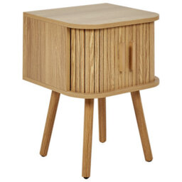 Beliani  Bedside Table Selah Brown - thumbnail 1