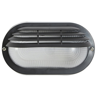 CGC Lighting Cgc Bonnie Black Oval Eyelid Outdoor Wall Light - image 1
