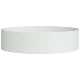 Berkfield Garden Planters 5 Pcs White 80 X 80 X 20 Cm Steel - thumbnail 5
