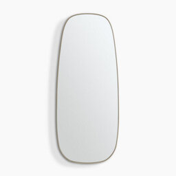Furniturebox Uk Elodie Gold Metal Large 120X50 Pebble Shape Wall Mirror - thumbnail 4