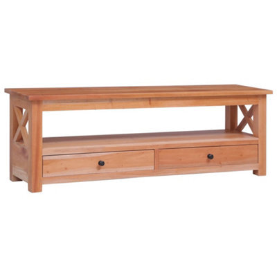 Berkfield Tv Cabinet 120X30X40 Cm Solid Mahogany Wood - image 1