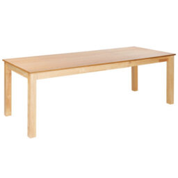 Beliani Extending Dining Table Madura Natural Ash Wood 160/240 Cm 90 Cm - thumbnail 1