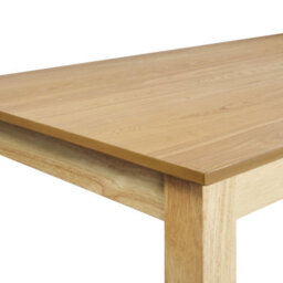 Beliani Extending Dining Table Madura Natural Ash Wood 160/240 Cm 90 Cm - thumbnail 8