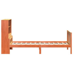 Berkfield Bookcase Bed Without Mattress Wax Brown 75X190 Cm Small Single Solid Wood - thumbnail 5