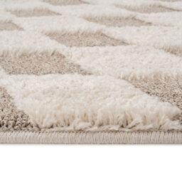 Loomed Silver Grey Diamond Living Area Rug 120Cm X 170Cm - thumbnail 3