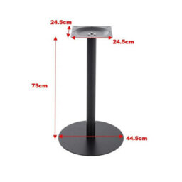 75Cm Round Steel Pedestal Table Leg Base Steel Support For Coffee & Bar Table - thumbnail 2