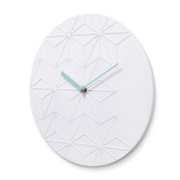 Acctim Chloe Wall Clock Quartz Geometric Resin Face Open Dial White 30Cm - thumbnail 3