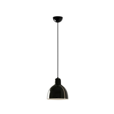 Luminosa Lighting Luminosa Venice 20Cm Dome Pendant Ceiling Light Shiny Black