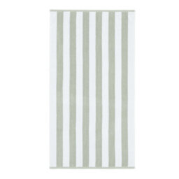 Bianca Fine Linens Reversible Stripe Cotton Jacquard Hand Towel Sage Green - thumbnail 5
