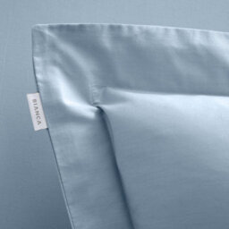 Bianca Fine Linens 200 Thread Count Cotton Percale Oxford 50X75Cm + Border Pack Of 2 Pillow Cases With Envelope Closure Blue - thumbnail 3