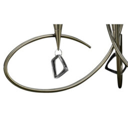 Luminosa Lighting Luminosa Mara Pendant 3 Light E14, Antique Brass With Ivory White Shades - thumbnail 6