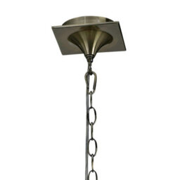 Luminosa Lighting Luminosa Mara Pendant 3 Light E14, Antique Brass With Ivory White Shades - thumbnail 3
