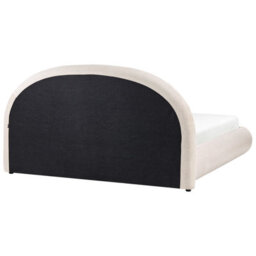 Beliani Ottoman Bed Fabric Grasse 180 X 200 Cm (Eu Super King) Light Beige - thumbnail 7