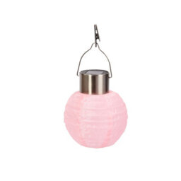 Set Of 4 Solar Powered Colourful Chinese Style Lanterns - Orb Shaped Outdoor Garden Hanging Led Lights - Each H11 X 10Cm - thumbnail 5