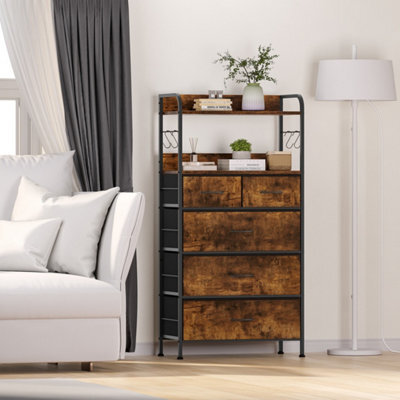 5-Drawer Fabric Dresser Tower For Bedroom Chest Of Drawers - image 1