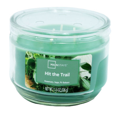 Mainstays Hit The Trail 3 Wick Scented Candle 329G Glass Jar