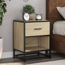 Berkfield Bedside Cabinets 2 Pcs Sonoma Oak 40X31X50 Cm Engineered Wood - thumbnail 1