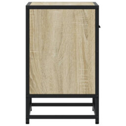 Berkfield Bedside Cabinets 2 Pcs Sonoma Oak 40X31X50 Cm Engineered Wood - thumbnail 7