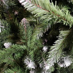Samuel Alexander 6Ft (180Cm) Snowtime Pvc Upside Down Frosted Green Snow Tipped Christmas Tree - thumbnail 2