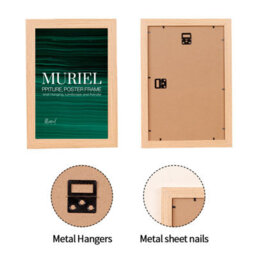 Oak Picture Frame Photo Frame Perspex Sheet For Wall Or Table, Landscape Portrait Orientationa5 (14.8 X 21 Cm) - thumbnail 4