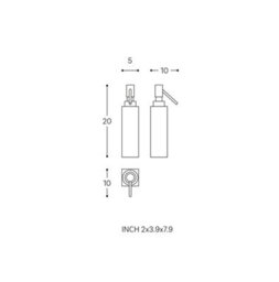 Cosmic Soap Dispenser, 125Ml Capacity, Black Matt, Freestanding. Collection Metric - thumbnail 5