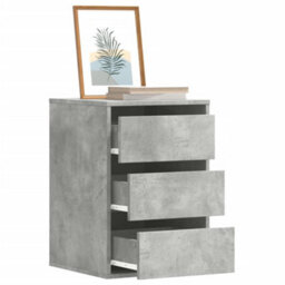 Berkfield Corner Chest Of Drawers Concrete Grey 40X41X58 Cm Engineered Wood - thumbnail 1