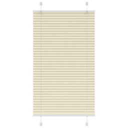 Berkfield Pleated Blind Cream 70X150 Cm Fabric Width 69.4 Cm Polyester - thumbnail 1