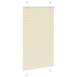 Berkfield Pleated Blind Cream 70X150 Cm Fabric Width 69.4 Cm Polyester - thumbnail 3