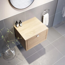 Affine Bathroom Wall Hung Vanity Unit Cabinet Storage Drawer 600mm Furniture Soft Close - thumbnail 3