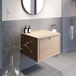 Affine Bathroom Wall Hung Vanity Unit Cabinet Storage Drawer 600mm Furniture Soft Close - thumbnail 1