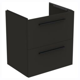 Ideal Standard I.life A Matt Carbon Grey Wood Effect Wall-Mounted Bathroom Vanity Unit (H) 630mm (W) 600mm - thumbnail 3