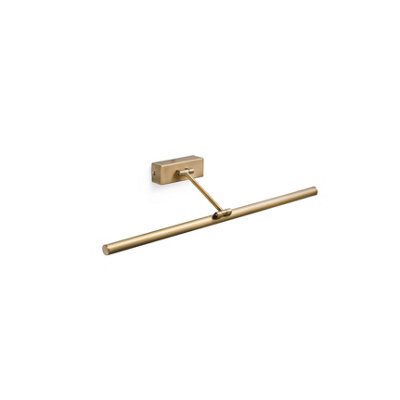 Luminosa Lighting Luminosa Magritte Led Antique Brass Picture Wall Light 12W
