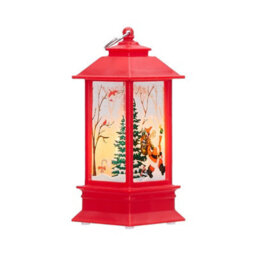 Living And Home Set Of 3 Christmas Lanterns Santa Reindeer Snowman Led Hanging Tabletop Decorations - thumbnail 5