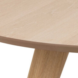 Wyld Haus Malmo Round Oak Dining Table White-Pigmented Veneer Seats 4 - thumbnail 6