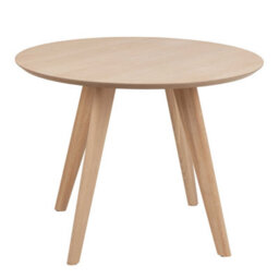 Wyld Haus Malmo Round Oak Dining Table White-Pigmented Veneer Seats 4 - thumbnail 4