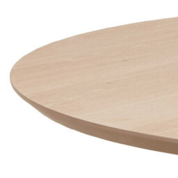 Wyld Haus Malmo Round Oak Dining Table White-Pigmented Veneer Seats 4 - thumbnail 5