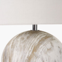 Pacific Lifestyle Grey Stone Effect Ceramic Table Lamp - thumbnail 5