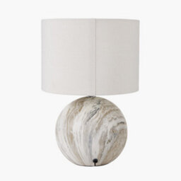 Pacific Lifestyle Grey Stone Effect Ceramic Table Lamp - thumbnail 3