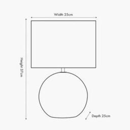 Pacific Lifestyle Grey Stone Effect Ceramic Table Lamp - thumbnail 8